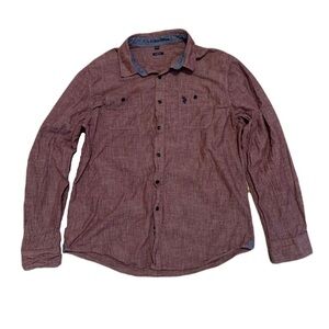 U.S. Polo Assn. Men’s XL Slim Fit Burgundy Casual Button-Down Shirt- Long Sleeve